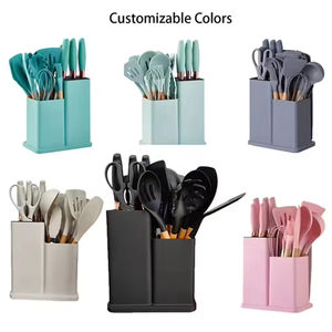 Wholesale 19-Piece Utensil Set <b>Silicone</b> Spatula Soup Spoon Non-Stick Kitchen Cookware Durable Baking Spatulas Cooking <b>Tools</b> - Product Image 5
