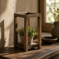 Lanterne de mariage rustique en bois, support de bougie vintage pour centre de table, décoration de ferme, cadeaux