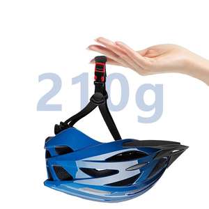 ブリビガサイクルヘルメット男性用PC + EPS耐衝撃性勾配ブラック/グレー/ブルーダートバイクヘルメット - Product Image 3