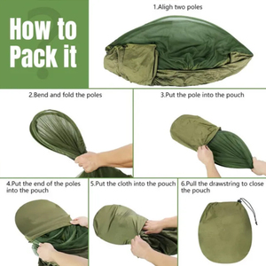 <span class=keywords><strong>Hamac</strong></span> de camping à ouverture rapide entièrement automatique avec moustiquaire, confortable pour l'extérieur, en taffetas de nylon 210T, avec sangles d'arbre - Product Image 5