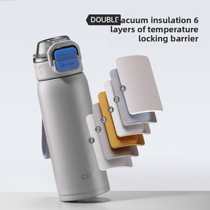 Taza de Acero Inoxidable <span class=keywords><strong>Xile</strong></span> 316/304, Portátil, para Hombres, Mujeres y Estudiantes, Gran Capacidad, Deportiva, con Asa, Estilo de Dibujos Animados - Product Image 3