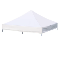 Toldo de Repuesto para Gazebo Resistente de 10x10, Fácil de Montar, Tipo Pop-Up, para Cochera, Cubierta de Patio de Hierro, Solo la Parte Superior