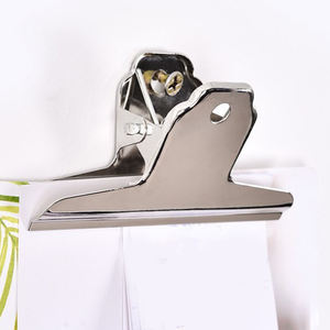 Pince à Document en métal argenté Extra Large de 180mm, pince à bec de canard à longue queue, pince à bouledogue, fournitures scolaires et de bureau - Product Image 2