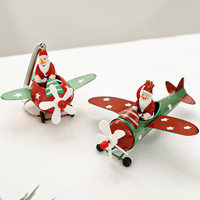Pendentif arbre de noël suspendu père noël wapiti avion arbre de noël pendentifs suspendus ornements décorations de noël