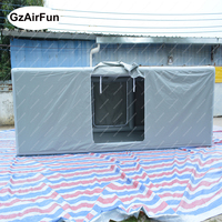 Tente de stationnement gonflable pliable pour voiture, abri gonflable pour voiture avec fenêtre transparente pour parking extérieur de villa ou cour