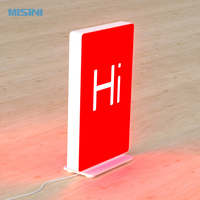 Boîte à lumière LED publicitaire personnalisée, panneau de menu de table portable, boîte à lumière double face, enseigne pour restaurant/centre commercial/magasin