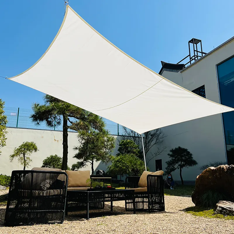 2023 toptan özelleştirilmiş açık güneş blok tente yelken kumaş su geçirmez güneş gölge yüzme havuzu veranda için