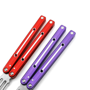 Outils d'entraînement en plein air de qualité DIY pliable Squid Butterfly Trainer Lame émoussée en acier inoxydable pour la pratique du sport OEM - Product Image 5