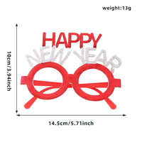 Lunettes décoratives de Noël 3 Nains, accessoire amusant pour photomaton pour dîner de Noël en famille, costume de fête et cadeaux pour enfants