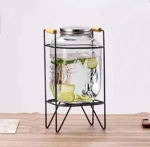 Dispensador de café frio 5l com 8l, dispensador de vidro, bebida de jarra, café na festa
