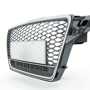 Parrilla Delantera de Malla Cromada Estilo RS4 de Alta Calidad, Rejilla de Plástico ABS para Audi A4 S4 B8 2008-2012, Marca PNB - Product Image 6