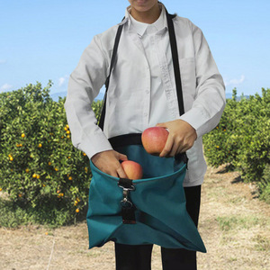 Bolsa para recoger frutas, tela Oxford, impermeable, bolsa de almacenamiento para exteriores, correa de hombro arqueada, unisex, verde - Product Image 2