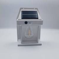 Lampu Dinding Sensor Gerak Tenaga Surya Luar Ruangan Tahan Air Terang untuk Teras dengan 3 Mode dan Jangkauan Deteksi 6m