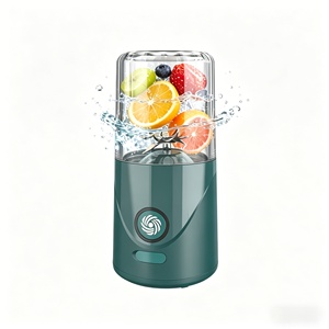 เครื่องปั่นพกพาขนาดเล็ก 260 มล. ชาร์จผ่าน USB ขวดปั่นน้ำผลไม้ ใบมีดสแตนเลส 6 ใบ เครื่องทำสมูทตี้ รับทำโลโก้ตามสั่ง - Product Image 1