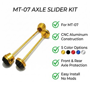 Protections anti-chute pour essieux avant et arrière en aluminium CNC, pour Yamaha <span class=keywords><strong>MT</strong></span> <span class=keywords><strong>07</strong></span> MT07 FZ <span class=keywords><strong>07</strong></span>, 5 couleurs - Product Image 2