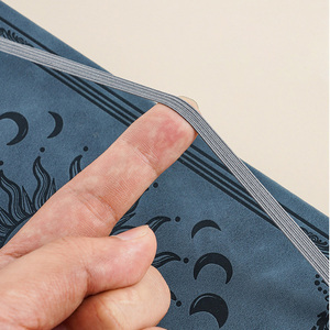 Bloc-notes A5 rétro en papier, couverture rigide, reliure spirale, sangle personnalisée, style universitaire, multifonctionnel, pour écrire, dessiner, journal, 100 <span class=keywords><strong>feuilles</strong></span> - Product Image 2