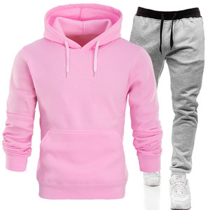 Felpe <span class=keywords><strong>sportive</strong></span> in tinta unita da <span class=keywords><strong>uomo</strong></span> 2 pezzi e pantaloni lunghi per <span class=keywords><strong>tute</strong></span> <span class=keywords><strong>sportive</strong></span> da Outdoor per allenamento invernale - Product Image 4