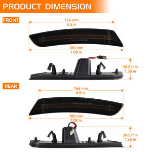 Luz LED Dinámica de Marcador Lateral para Chevrolet, para Chevy Camaro 2016 en Adelante, Luz Trasera Dinámica de Parachoques con Efecto <span class=keywords><strong>Barbie</strong></span>, Intermitente - Product Image 4