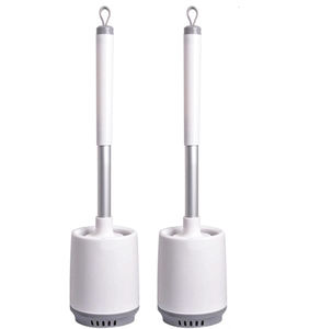 Cepillo de Limpieza para Inodoro de Plástico Suave PP TPR con Dispensador de Jabón Líquido, Cepillo para Baño con Dispensador de Jabón - Product Image 1