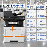 Perbaikan Printer ECOSYS M3645idn M3655idn untuk A4, Printer Multifungsi, Printer Laser Bekas