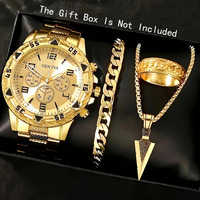 Ensemble d'accessoires de montre pour homme, best-seller transfrontalier d'origine chinoise ; Coffret cadeau quatre pièces de montre d'affaires haut de gamme