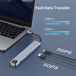 Tuti <span class=keywords><strong>10</strong></span> in 1USB ฮับ USB 3.0 HDTV 4K Pd 100W ชาร์จ SD TF พอร์ต LAN RJ45แท่นวางอเนกประสงค์สำหรับ <span class=keywords><strong>Mac</strong></span> - Product Image 3