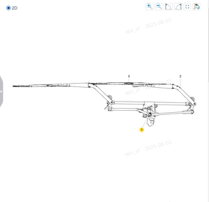 810W26400-6353 Shandeka tergicristallo motore 24V - Product Image 6
