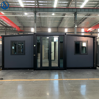 Maison modulaire préfabriquée extensible à faible coût, maison mobile miniature prête à être expédiée, maisons modulaires pliables