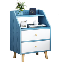 Table de chevet simple et moderne, petite table de chevet multifonctionnelle à succès pour la chambre à coucher, avec rangement et étagère