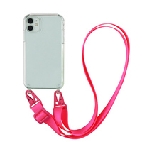 Étui de téléphone portable XOUXOU avec cordon de cou, silicone anti-rayures, étanche, couleur bonbon pour Motorola