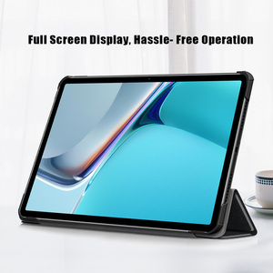 Slim MagneticTrifold Stand PU Funda de cuero Smart Cover Shell para <span class=keywords><strong>Huawei</strong></span> <span class=keywords><strong>MatePad</strong></span> <span class=keywords><strong>11</strong></span> <span class=keywords><strong>2021</strong></span> - Product Image 2