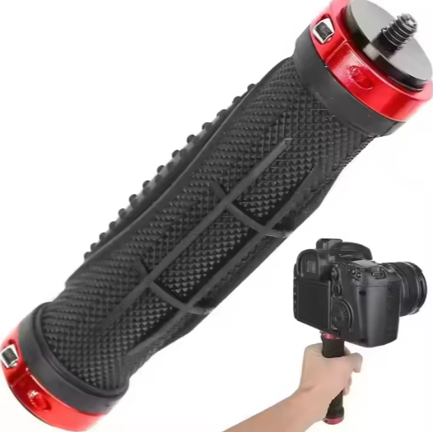 Universal DSLR Camera Rubber Hand Grip Handheld Stabilizer for Action Camera Mic LED Light Photography Accessories