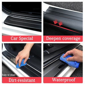 Logo de voiture lumineux porte de coffre arrière <span class=keywords><strong>Film</strong></span> de protection anti-rayures autocollants de seuil seuil bande lumineuse accessoires de voiture CDS1 - Product Image 5