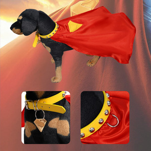 Disfraz de perro superhéroe capa Cosplay conjunto con cuello suave y etiqueta conjunto completo - Product Image 2