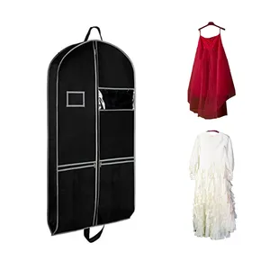 Supplier for shoes garment dust bag with clear window travel wedding dress suit storage bag