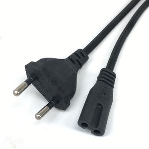 Kabel Daya EU ke C7 Kabel Daya Eropa 2 Pin 4.0mm Steker AC Konektor IEC C8 Kabel Listrik Tipe Suplai 1.5m untuk Pemanas - Product Image 1