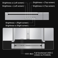 Consumer Electronics Triple Screen Extender 14" 1080P IPS Hanging Design Portable Monitor for MacBook Air Pro M1 M2 M3