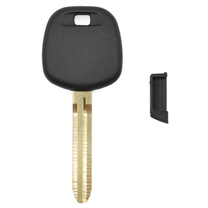 TOY43 Guscio per chiave auto con transponder, custodia per chiave veicolo con <span class=keywords><strong>chip</strong></span> integrato, chiave grezza - Product Image 1