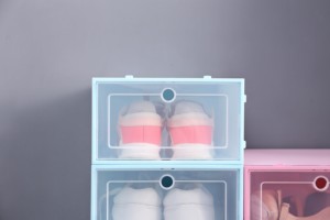 Boîte de rangement <span class=keywords><strong>transparente</strong></span> pour chaussures en plastique, conteneur pour baskets, boîte à chaussures en gros - Product Image 3