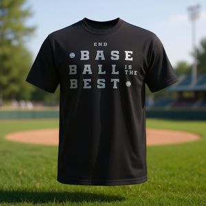 Camiseta Baseball Is The Best, negra, unisex, talla M para adultos - Product Image 3