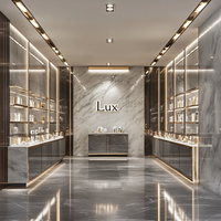 Mobilier Commercial Personnalisé : Étagères Métalliques pour Magasin de Cosmétiques, Kiosque de Présentation de Parfums, Agencement Mural pour Perruques et Produits de Beauté