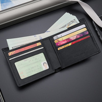 Dompet Lipat Dua Pria WilliamPOLO Kulit Sapi Asli Multi Slot Kartu Dompet Pendek Kasual Bisnis Untuk Pria