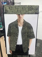 Tela de Poliéster 100% (Tejido Jacquard) de Alta Resistencia del Color, Ligera, Duradera, Antiarrugas, Tejido de Poliéster 100D para Camisas