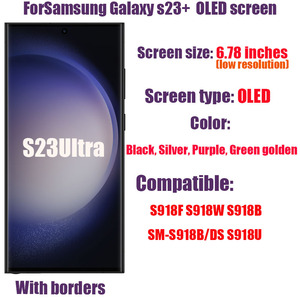Para <span class=keywords><strong>Samsung</strong></span> S23 + S23 Ultra 5G pantalla táctil digitalizador montaje alto 6,6 \ "6,78 \" OLED <span class=keywords><strong>SM</strong></span>-S918B/DS S918U teléfono móvil LCDs - Product Image 5