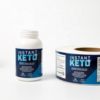 Auto-adhésif personnalisé, étiquette de produit de santé naturelle, emballage, étiquette imprimée pour bouteilles en plastique
