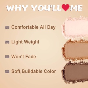 Produits à prix réduit Ochain Nouveaux 3 coloris Cosmétiques naturels Palette <span class=keywords><strong>de</strong></span> contour Maquillage minéral <span class=keywords><strong>Bronzer</strong></span> Poudre pressée Marque privée - Product Image 4
