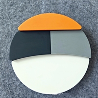 4 Oberflächen 12 Zoll Practice Drum Pad Silent Practice Pad zum Trommeln mit verschiedenen Spielflächen