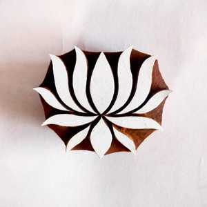 Juego de 6 Sellos de Madera Geométricos Tallados a Mano para Tela, Papel y Manualidades con Arcilla - Product Image 6
