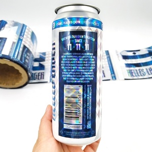 In Ấn Kỹ Thuật Số GH Pvc <span class=keywords><strong>Shrink</strong></span> Sleeve Đối Với Bia Có Thể Nhiệt <span class=keywords><strong>Shrink</strong></span> Sleeve Nhãn Chai Tay Áo Lạnh Foil Holographic - Product Image 3