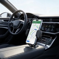 Support de téléphone à rotule de 17 mm de qualité commerciale, double ressort extensible, adaptateur de montage pour téléphone portable, composant pour support universel de voiture